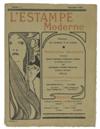 VARIOUS ARTISTS. [L''ESTAMPE MODERNE.] Group of 10 plates and one cover. 1898. Sizes vary, each approximately 21x16 inches, 54x40cm.